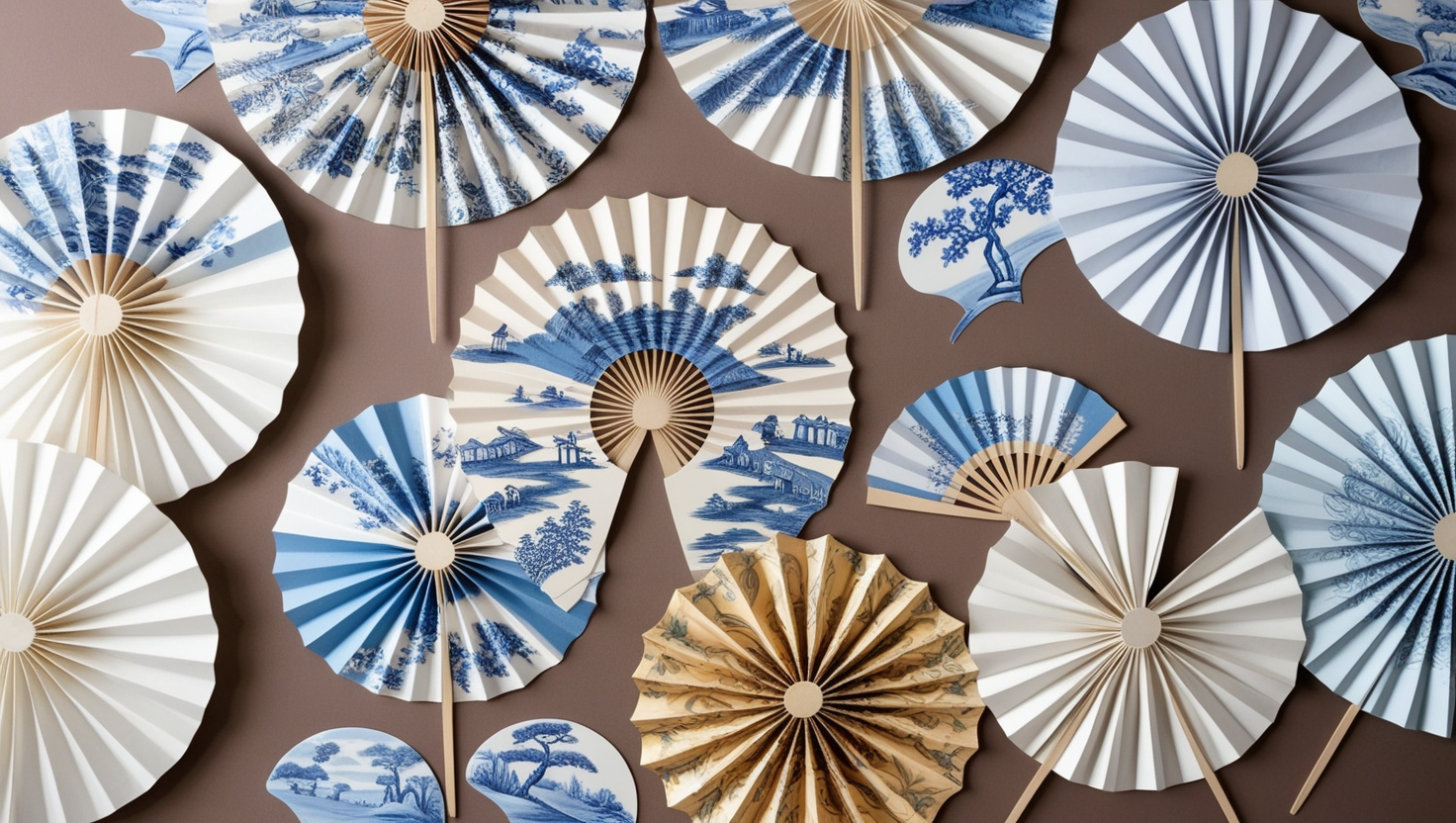 Chinoiserie Paper Fan