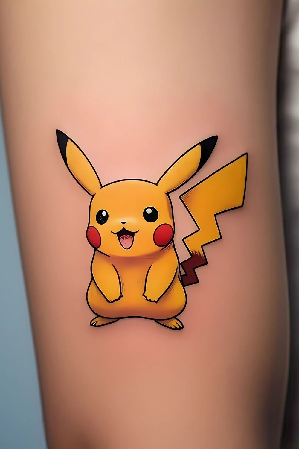 Pikachu Tattoo Small & Minimalist