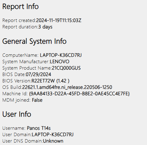 netsh wlan report