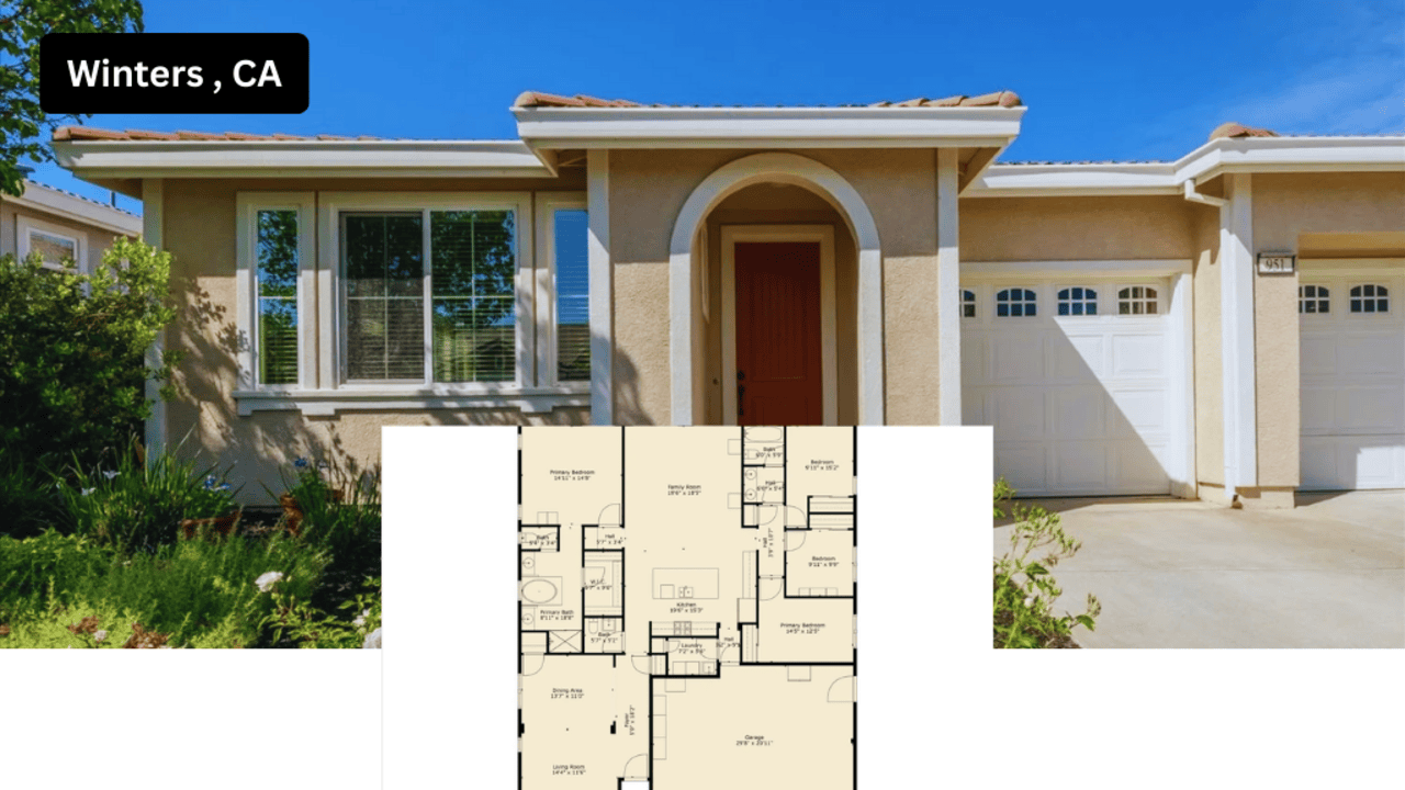 Tour This Charming Winters Home with Marble Counters, Walk-In Closet, and Abundant Storage(Floor Plan Included)