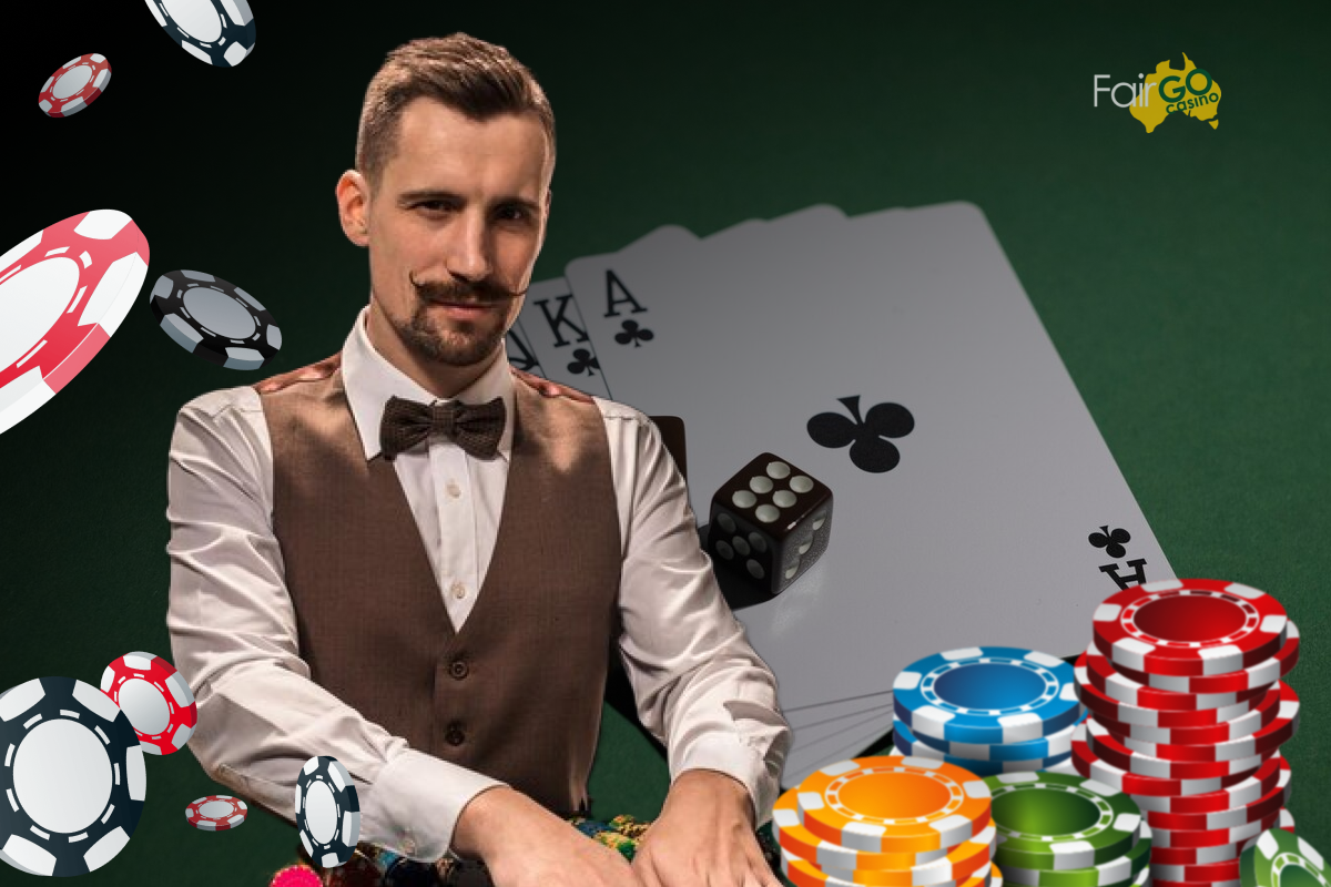 Dressed in a suit and tie, a man grips a poker chip, symbolizing his engagement in a strategic card game.