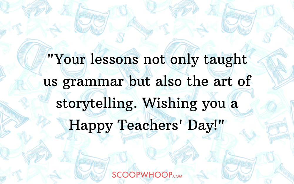 teachers day wishes for english teacher