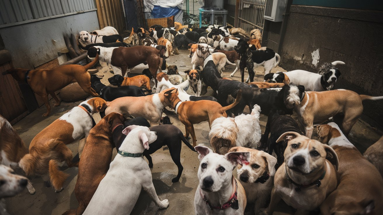 175 dogs rescue from hoarders in Mississippi 2011