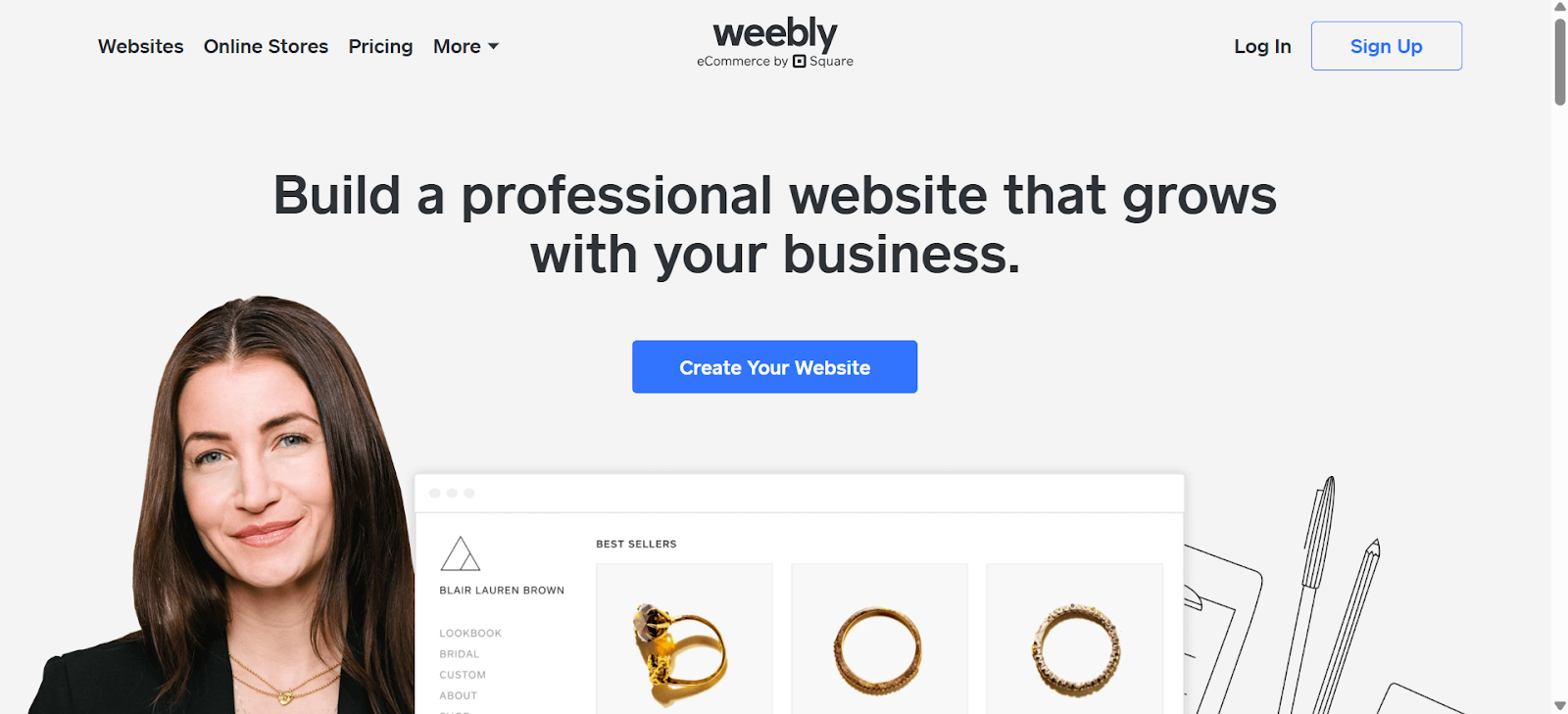 a screenshot of weebly
