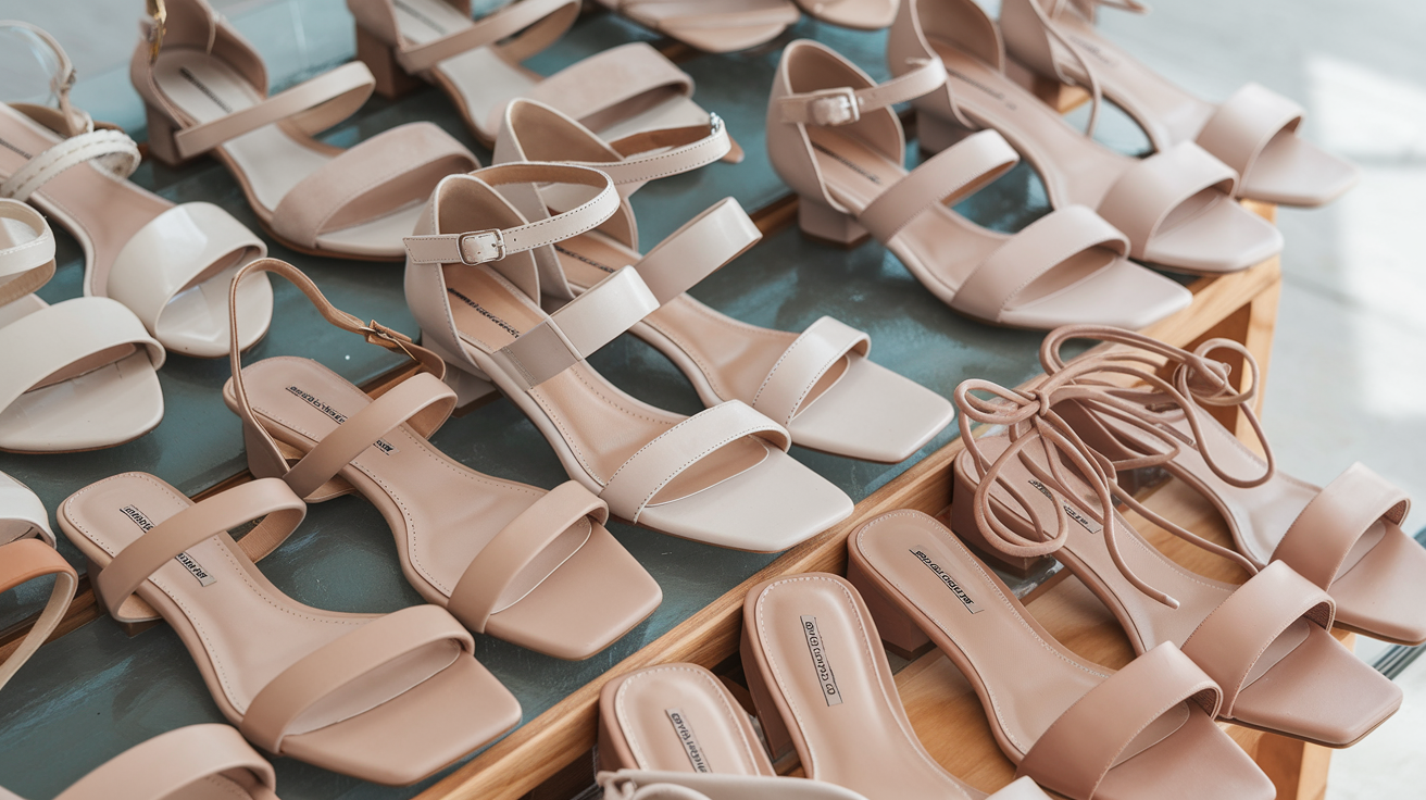 Nude Flat Sandals