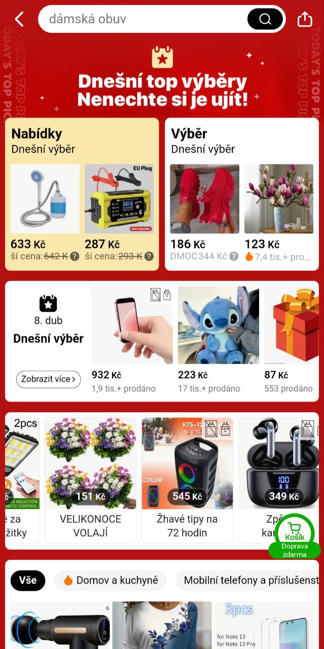 Slevové nabídky pro dnešní den