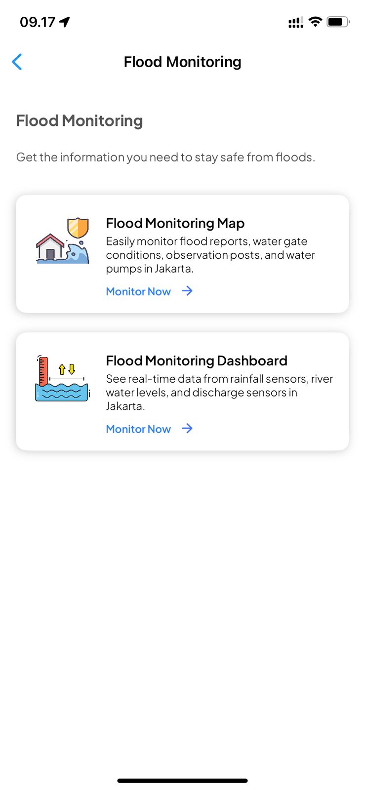 Flood Monitoring feature on JAKI