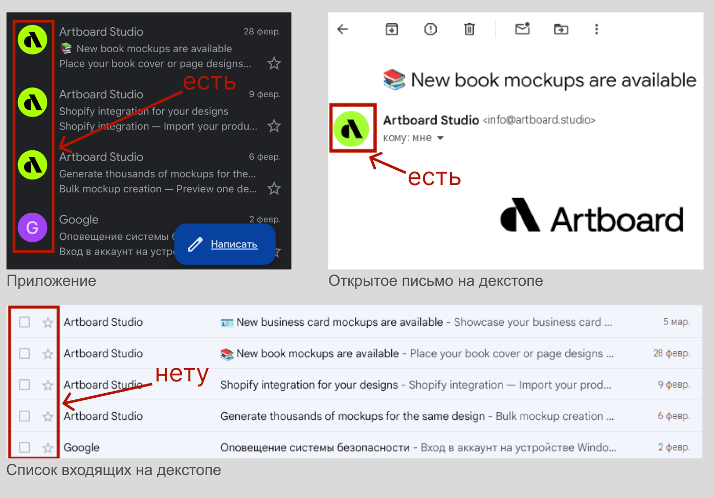 Как добавить аватар для email-рассылки