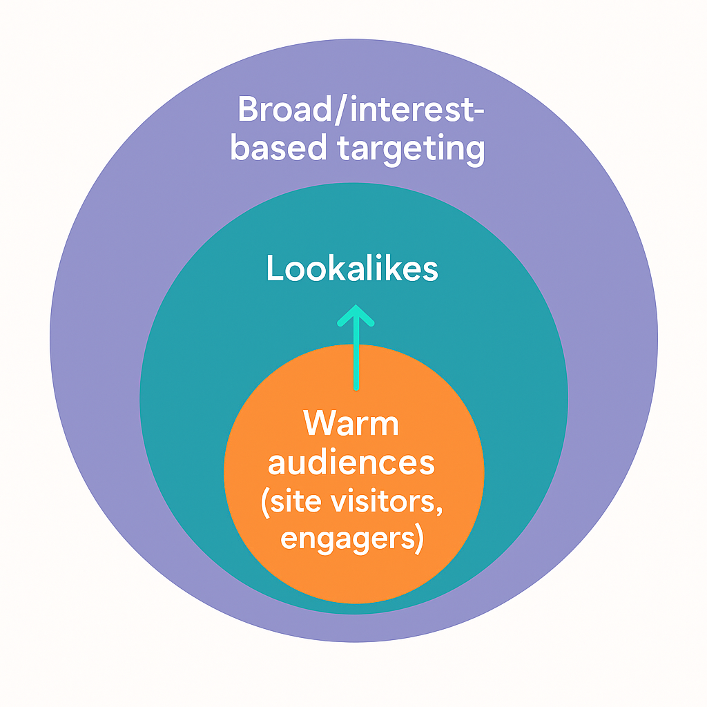 Layered Targeting Strategy (Venn Diagram or Layered Circles)