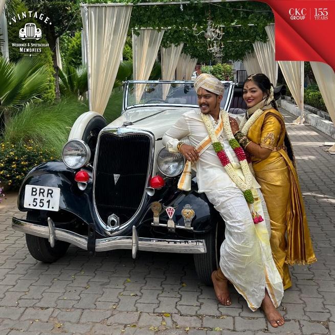 Vintage Car Rentals for weddings | CKC Jewellers