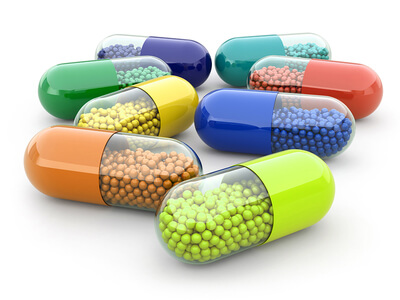 Colorful softgel capsules