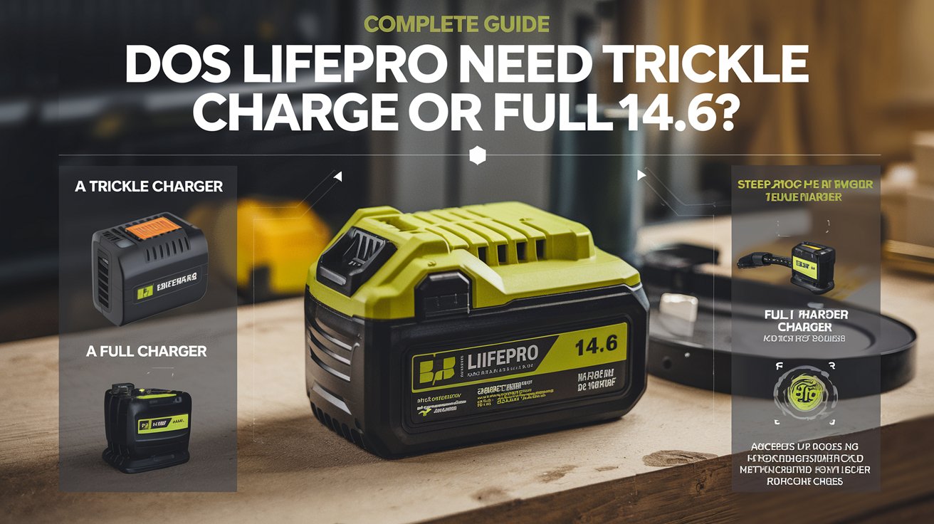 Does Lifepro Need Trickle Charge or Full 14.6