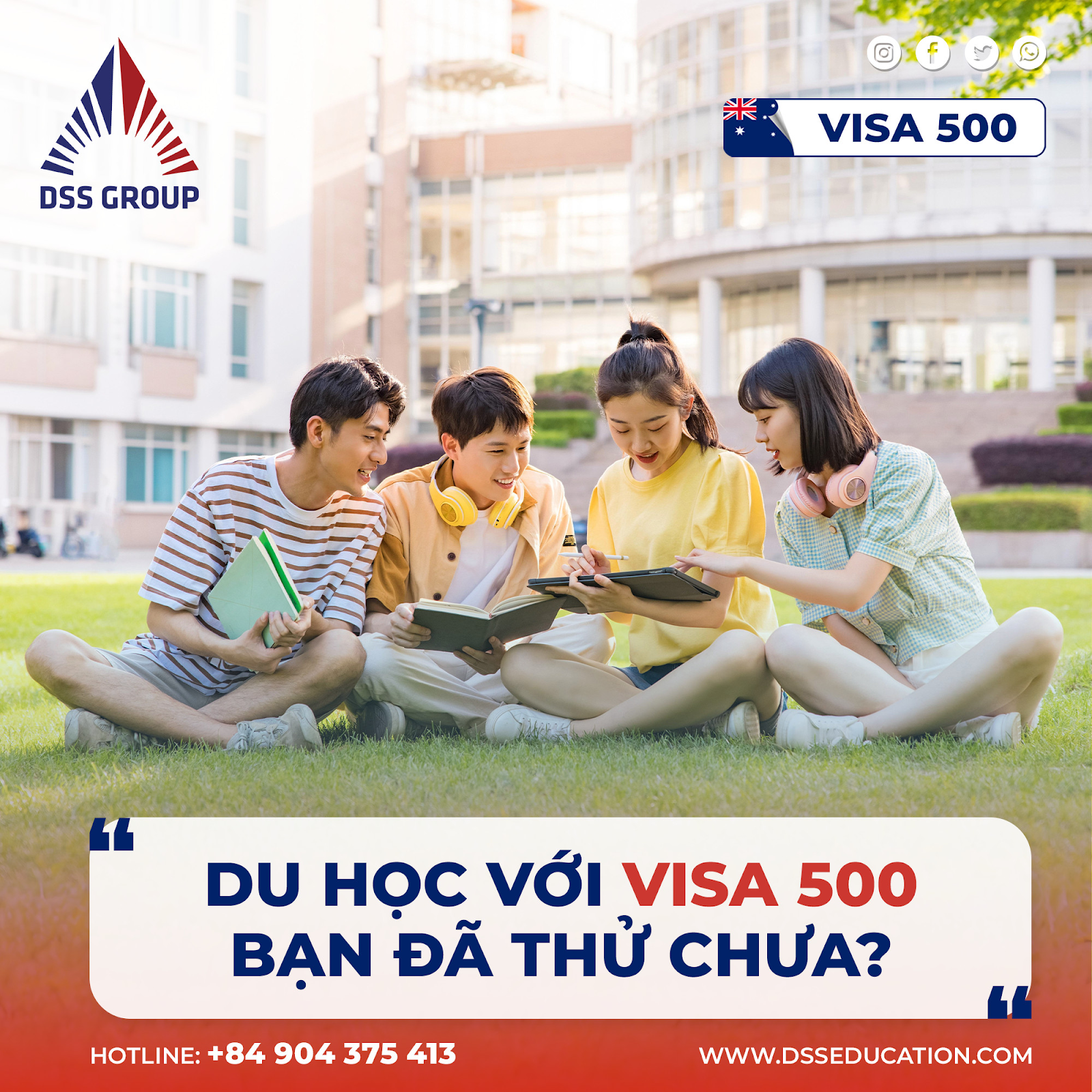 Du học Úc với visa 500