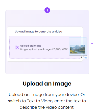 Step 1 to Make Photo to Video With Vidnoz AI