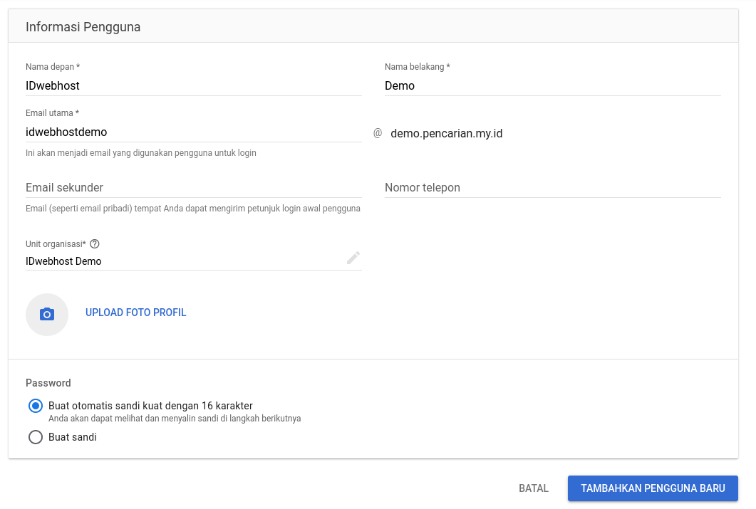 Cara Menambah Akun Email di Google Workspace