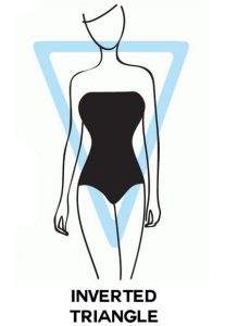 inverted triangle body shape