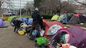 Inside Tent City ...