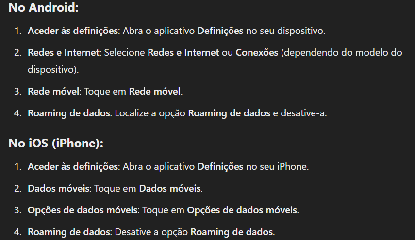 É muito simples desativar o roaming da MEO no seu telemóvel.