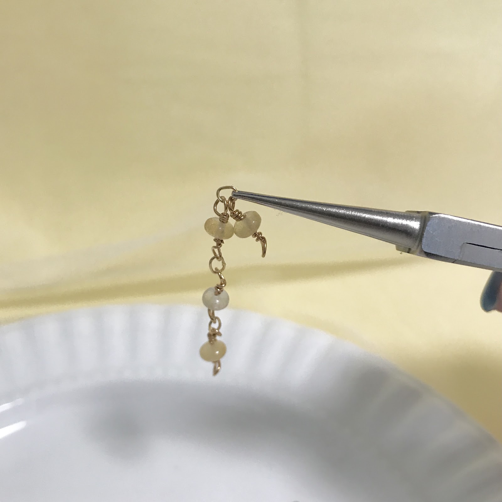 天然石のブレスレットの作り方2