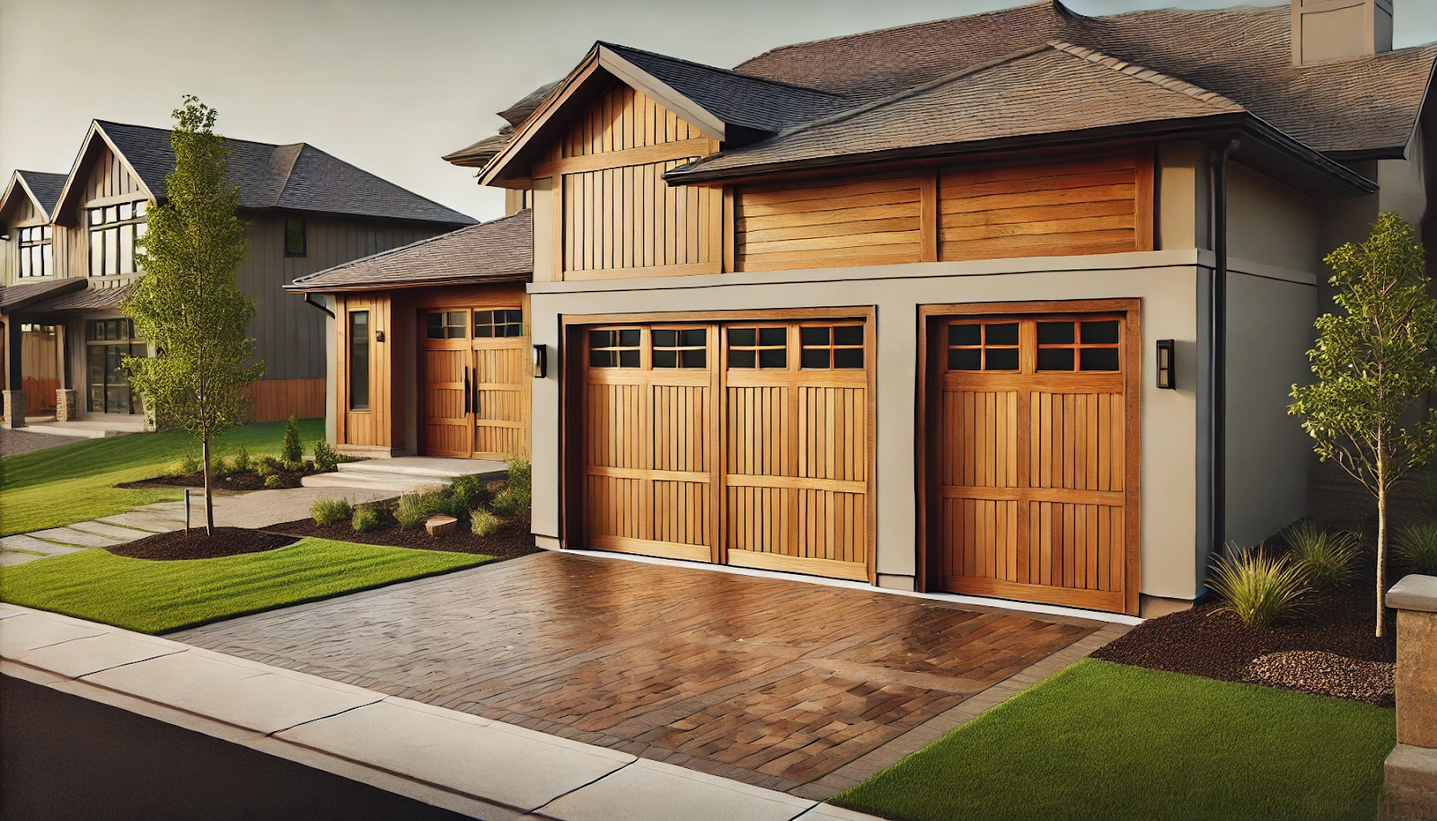 garage door wood panels