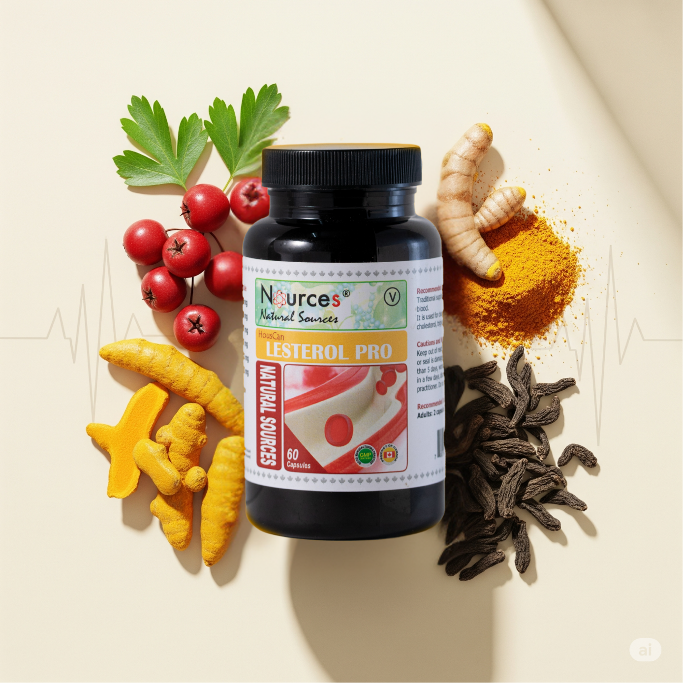 A bottle of medicine with herbs and spices

AI-generated content may be incorrect.