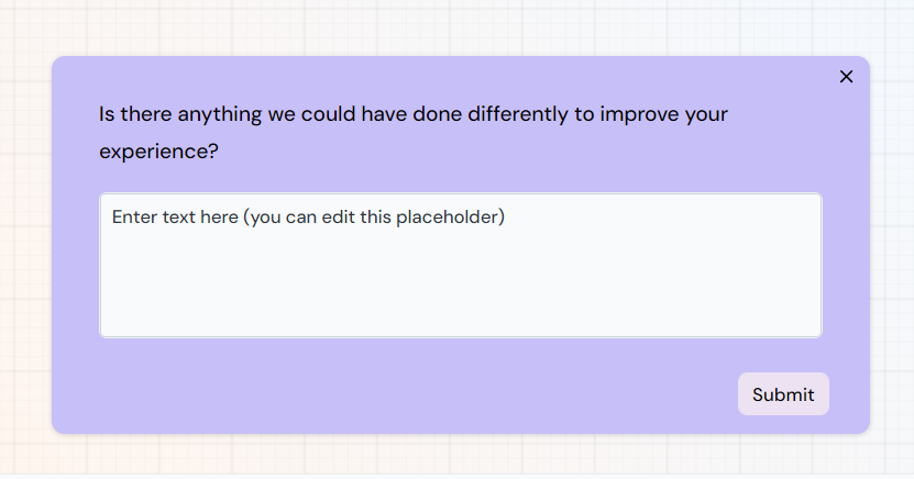 NPS follow up question