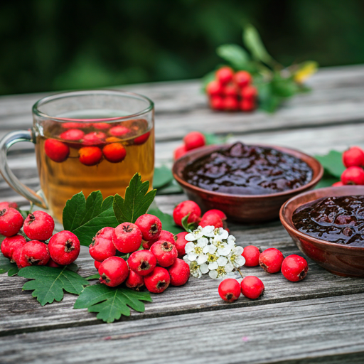 Harvesting Hawthorn Berries, Flowers, and Leaves