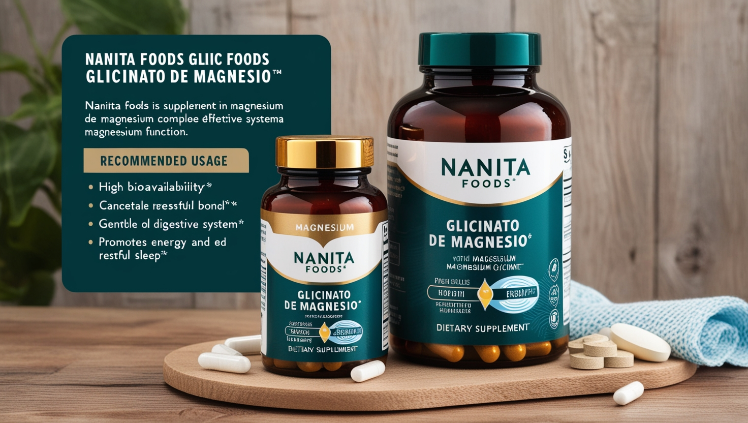 Nanita Foods Glicinato de Magnesio
