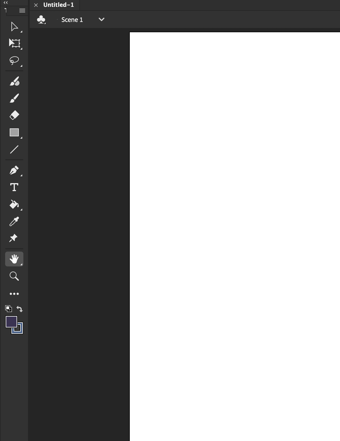 Left side toolbar