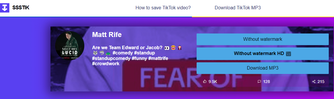 Download Watermark-Free TikTok Video