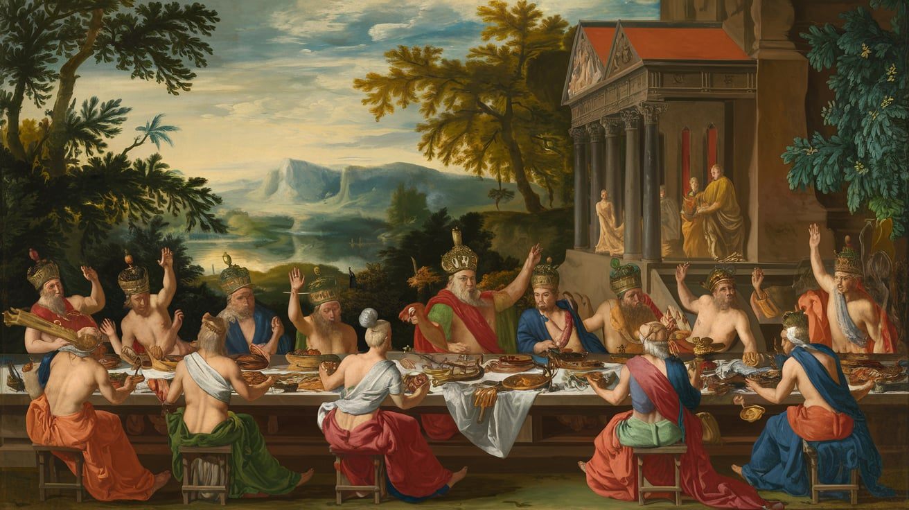 The Feast of the Gods by Jan Harmensz van Bijlert