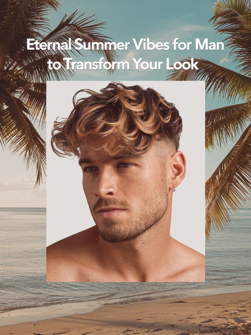 7. Beach Waves with Highlights: Eternal Summer Vibes