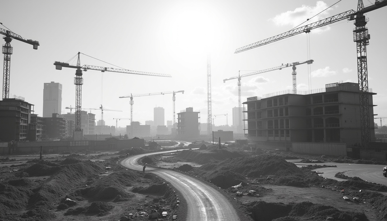 Active Texas construction site where workers and contractors have mechanic's lien protection rights