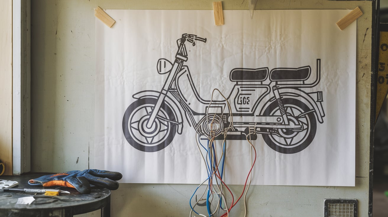 2008 model B 08 Keeway-Fact moped wire diagram