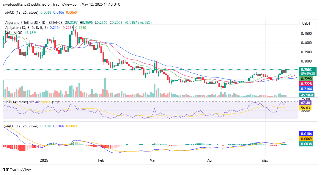 ALGO/USD 1-day chart. Image source: TradingView
