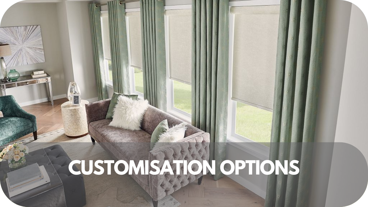 Customization options for blackout blinds and curtains