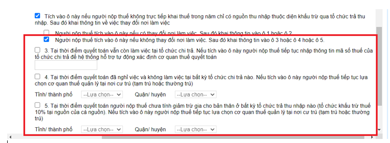 hướng dẫn quyết toán thuế TNCN khi không thay đổi nơi làm việc