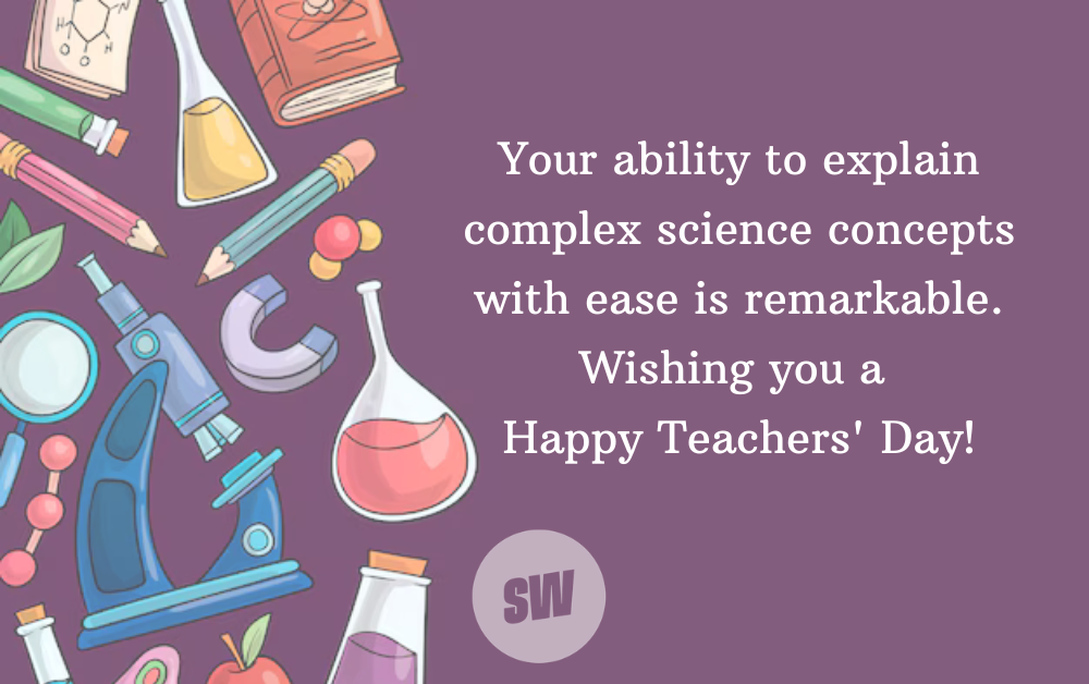 teachers day wishes for science teache