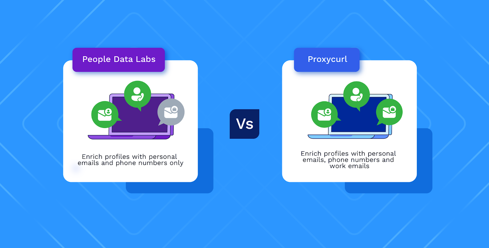 People Data Labs vs Proxycurl on data points variety