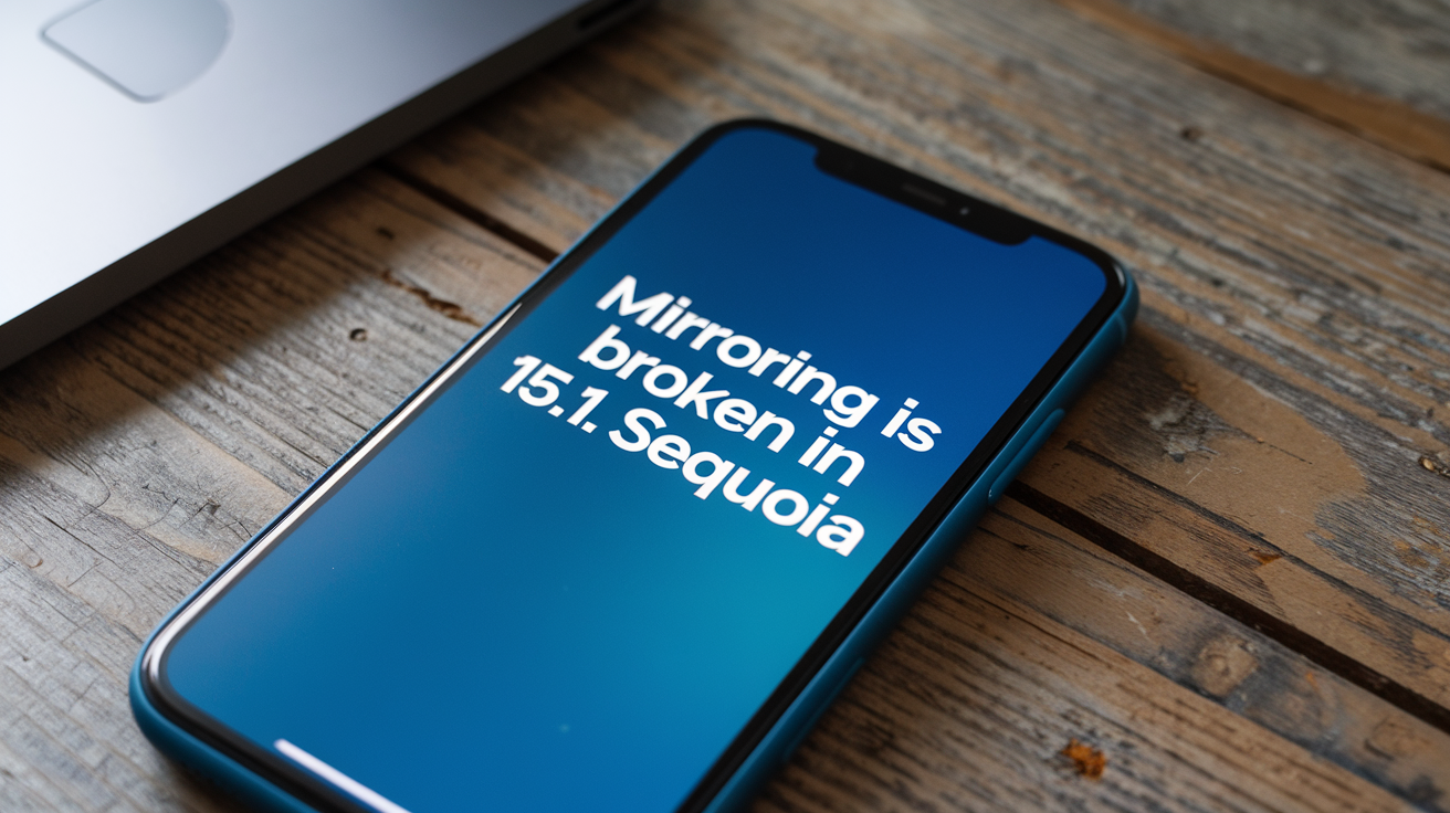 iPhone mirroring broken in 15.1 Sequoia