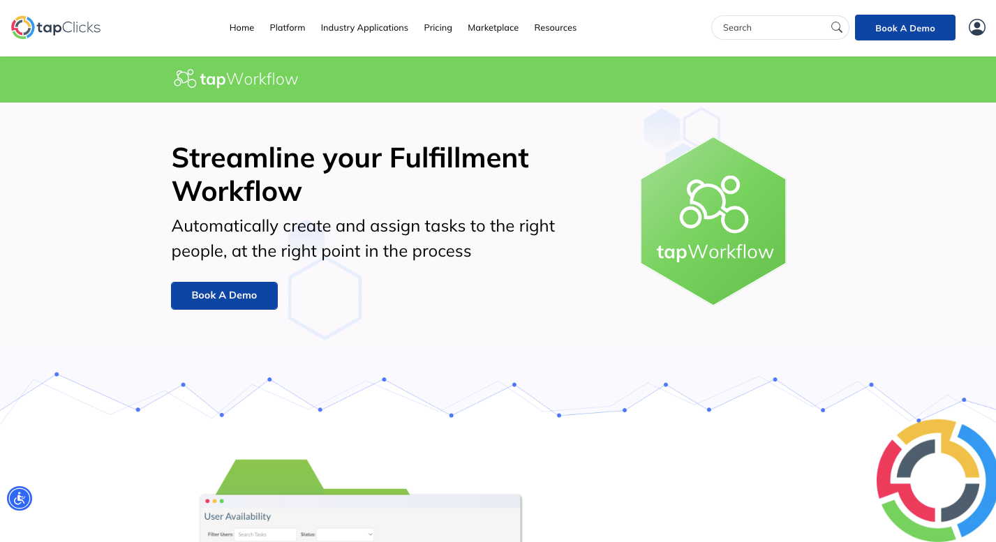 TapWorkflow module streamlining marketing efforts with campaign task assignments, automation, and workflow visibility across teams.