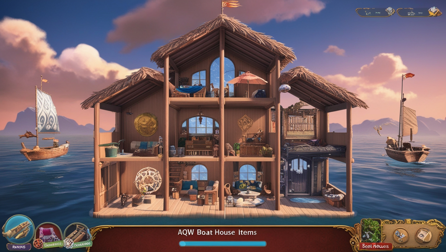 AQW Boat House Items