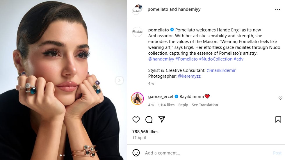 brand ambassadorship on IG