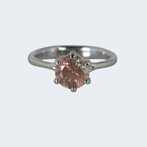 Starburst" Six-Prong Solitaire Engagement Ring