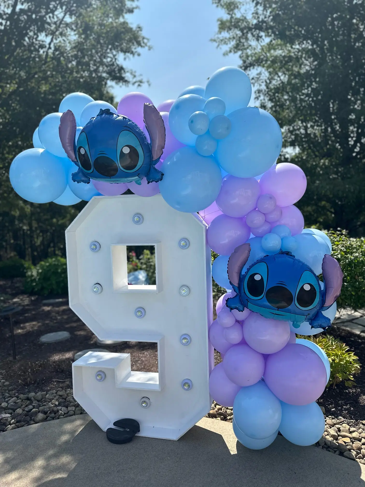 Stich Marquee with Balloons and Mylar, Party on Butler Pittsburgh