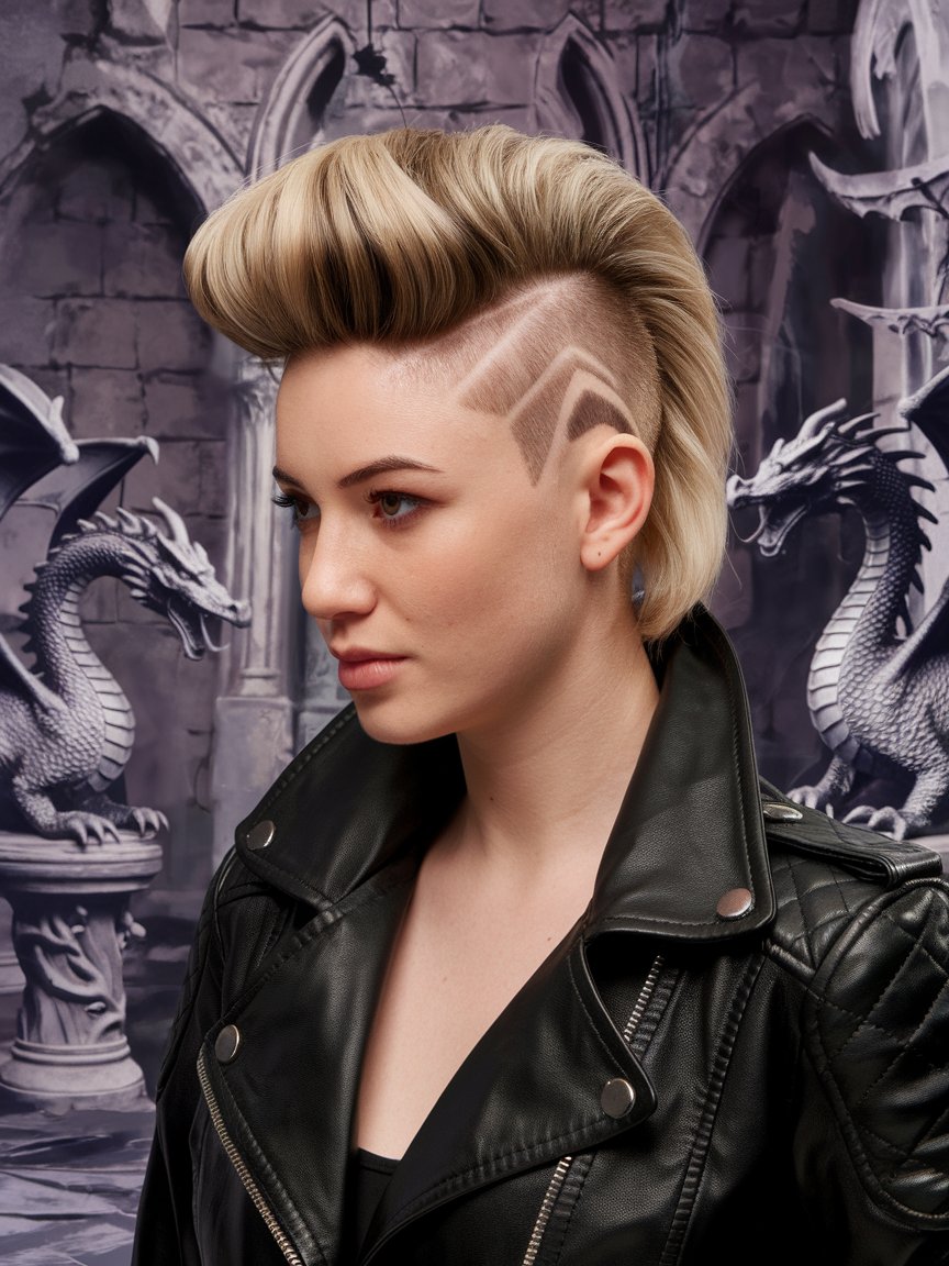 14. Pompadour with Undercut