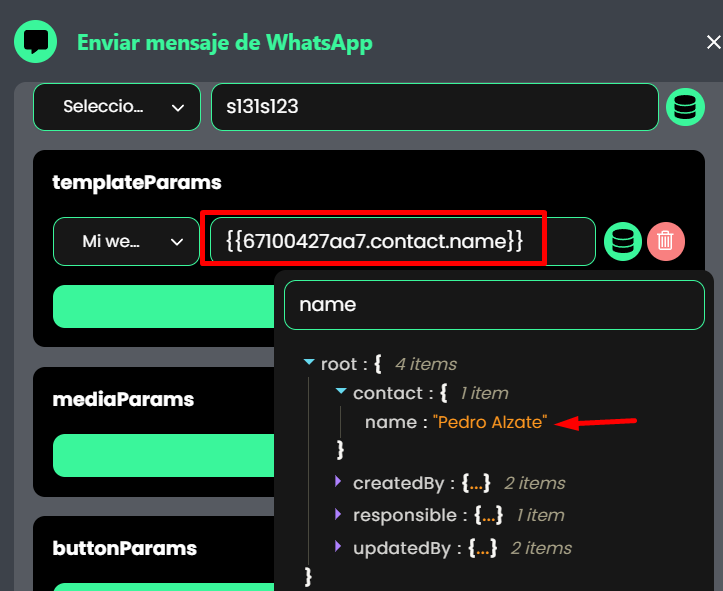 Webhook de integración cuando las tareas cambian. 

Envio WhatsApp