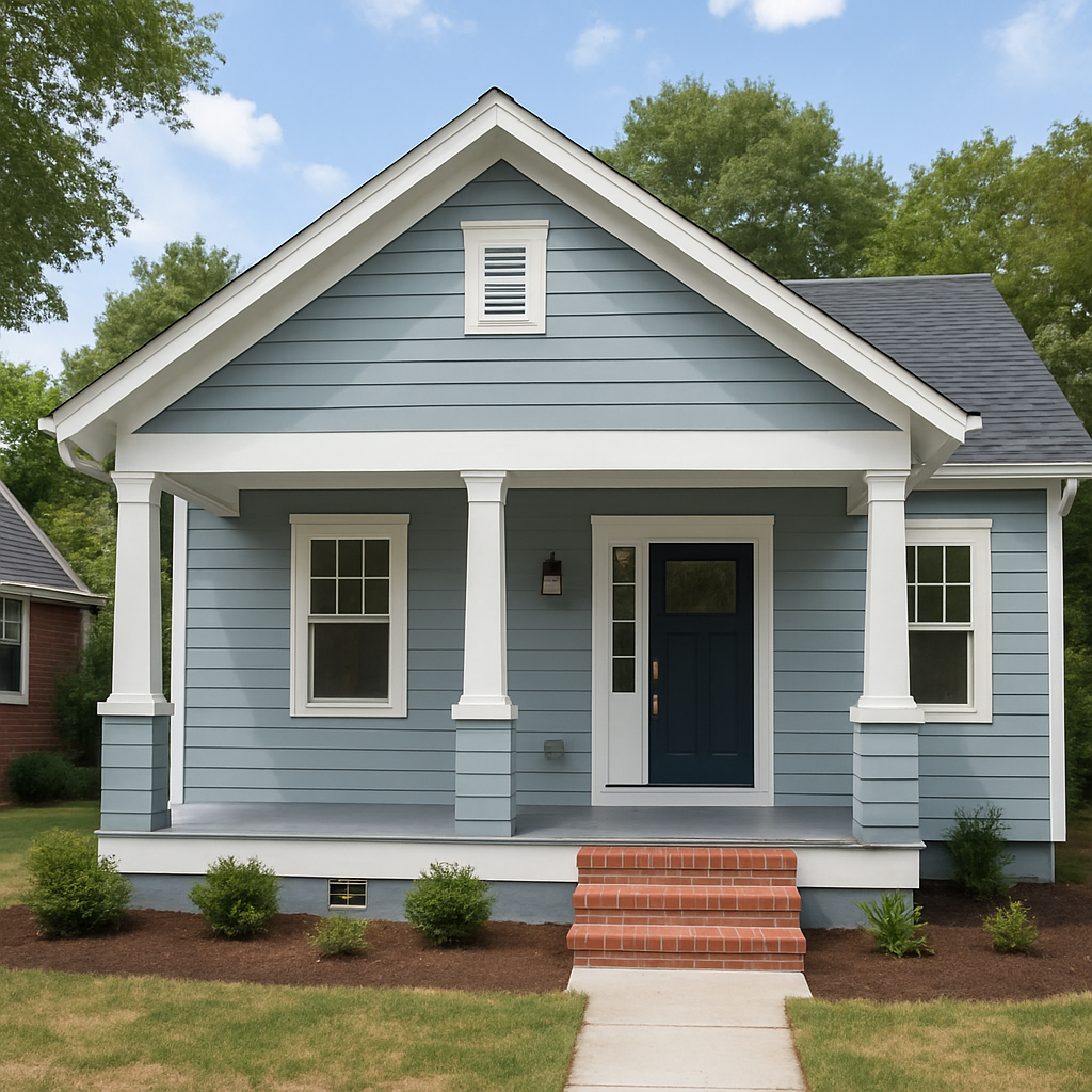 House exterior with fresh paint