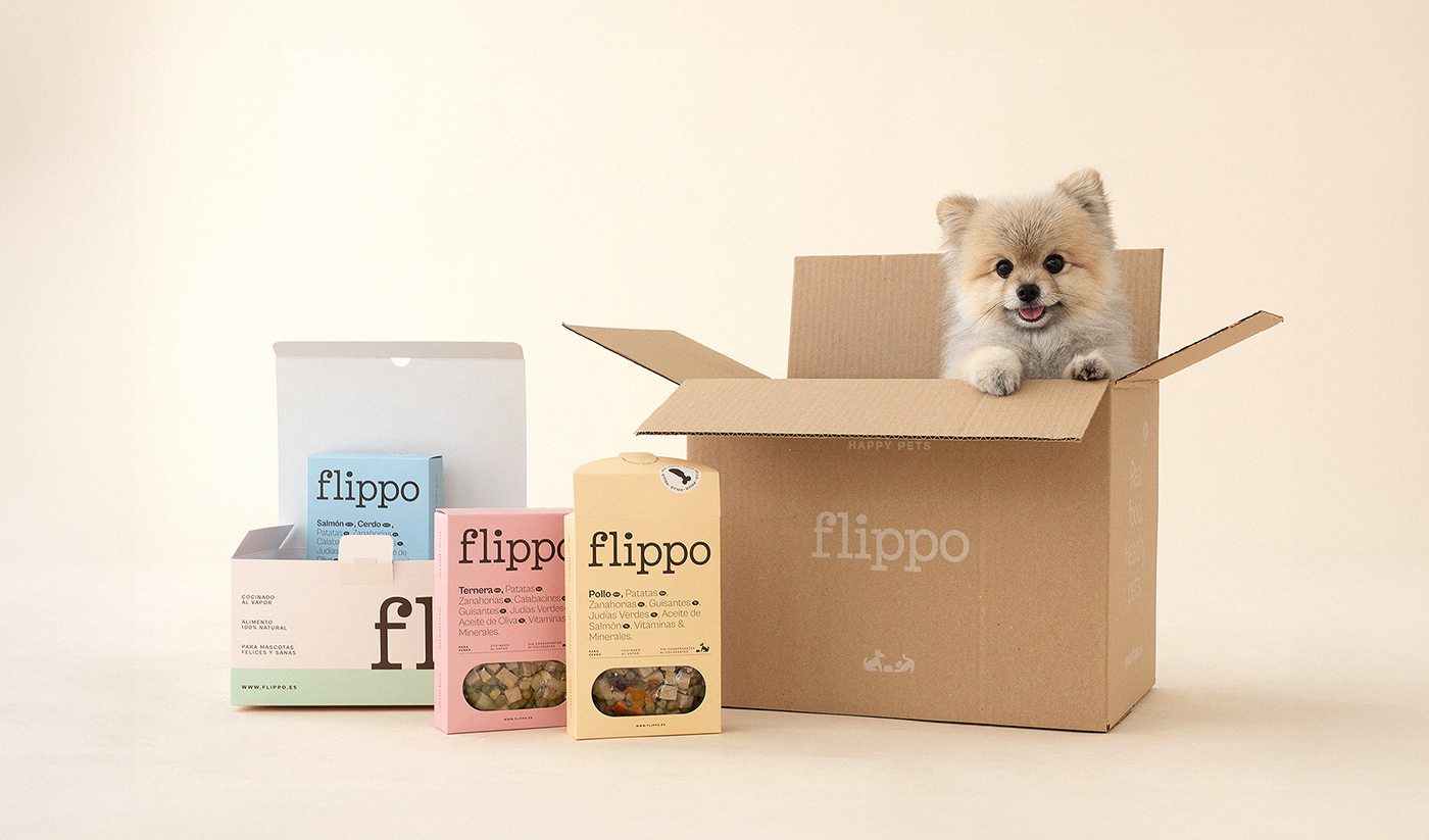 Image from the FLIPPO Pet Food: A Fresh Take on Branding and Packaging Design article on Abduzeedo