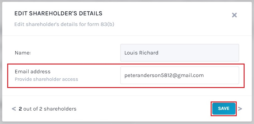 shareholder details 